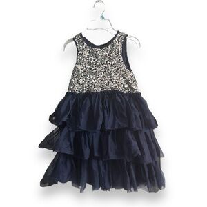 Pink chicken girls sequence tulle dress size 7